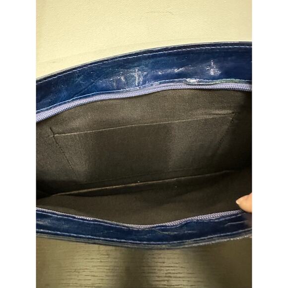 Genuine Leather Leopard Clutch Bag Purse Made in India 14"x8.5"x2.5" - Picture 15 of 16